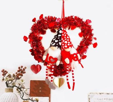 Valentine's Day Ornament Gift Faceless Doll Garland Valentine's Day Atmosphere Garland