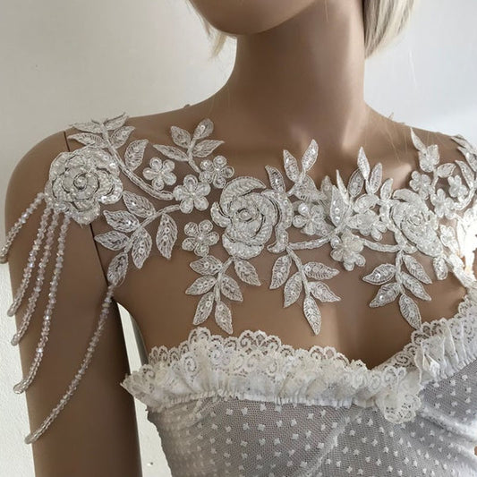 Bridal Handmade Beaded Wedding Accessories Shawl