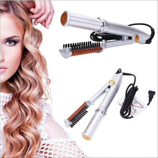 Automatic curling iron hair straightener for wet and dry hair