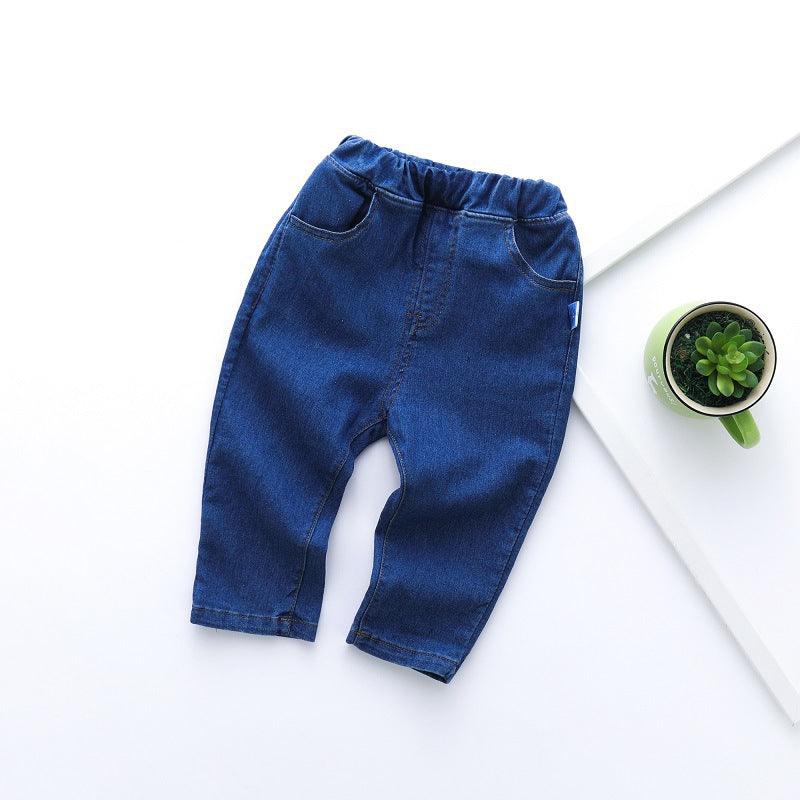 Children's casual straight jeans