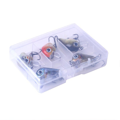 Mini Crankbait fishing lures 2.7CM 1.5G bait boxed Set