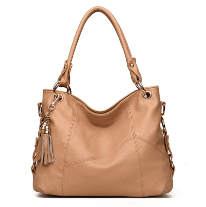 PU Leather Tassel Soft Leather Shoulder Bag