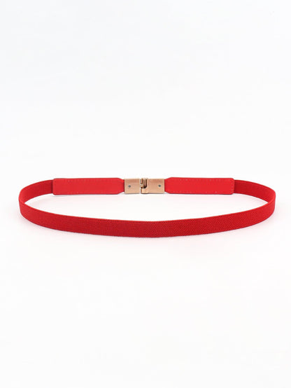 PU Elastic Skinny Belt