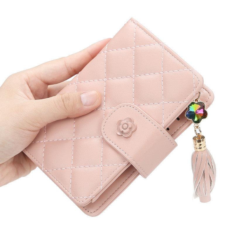 Short Zipper Tassel Wallet Multi-card Card Holder