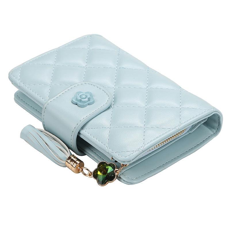 Short Zipper Tassel Wallet Multi-card Card Holder