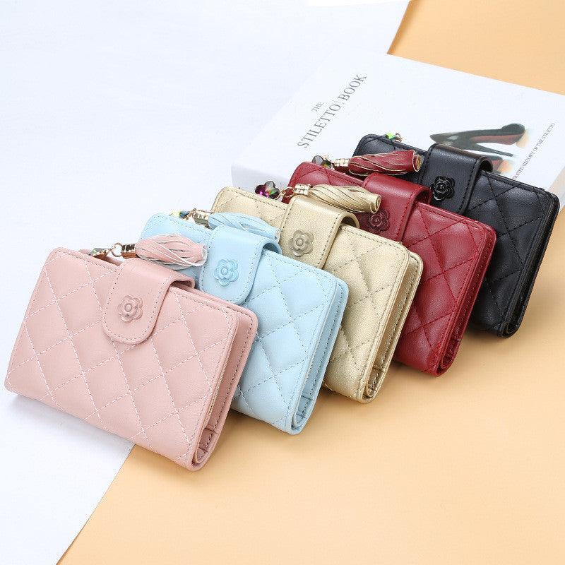 Short Zipper Tassel Wallet Multi-card Card Holder