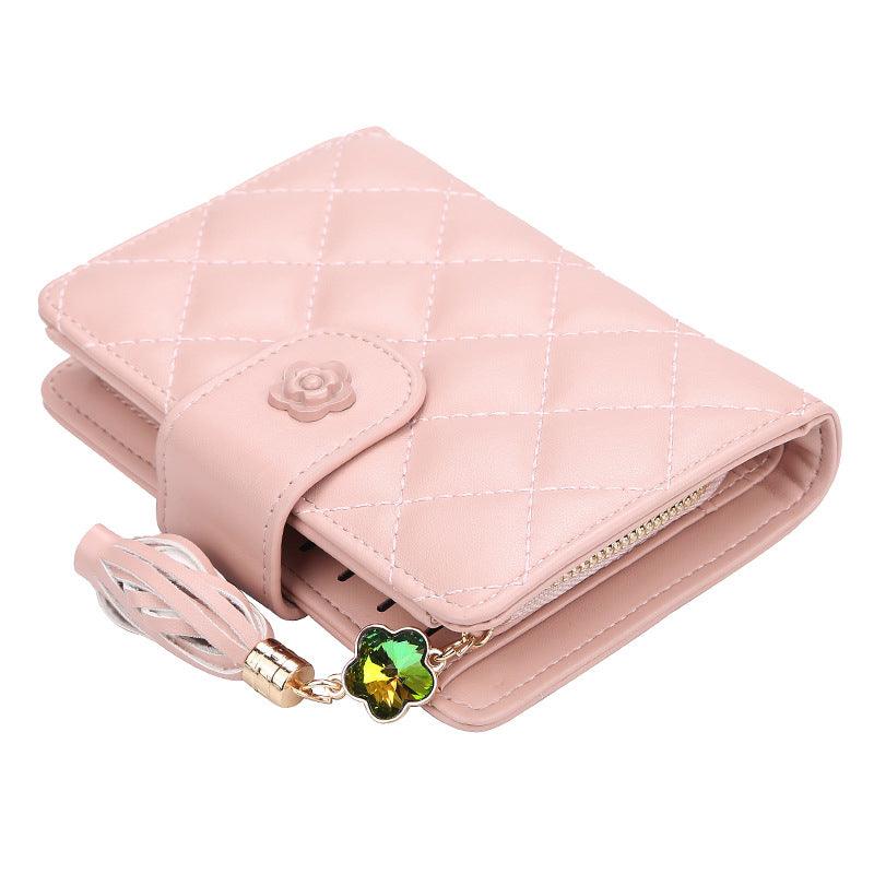 Short Zipper Tassel Wallet Multi-card Card Holder