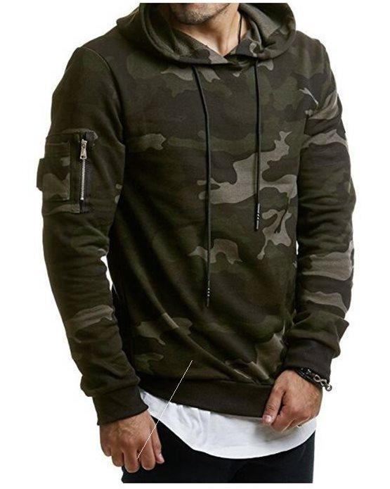 Fall New Fashion Casual Hooded Slim Pullover Sweater Men