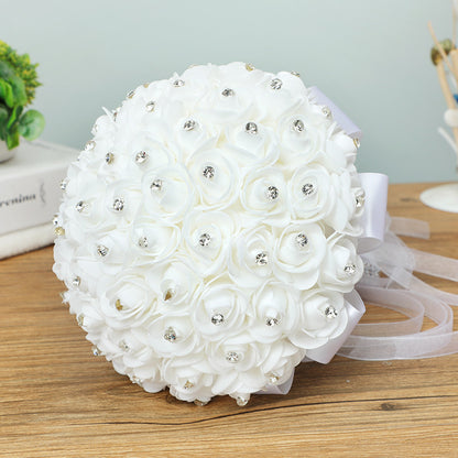 Artificial Wedding Bouquets Hand Made Rose Flower