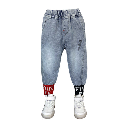 Boys and Girls Jeans Spring Style Handsome Kids