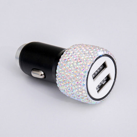 Diamond-Studded Car Mobile Phone Safety Hammer Charger