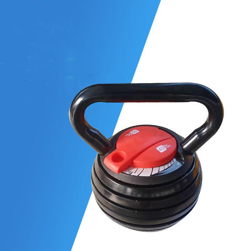 Customizable fitness adjustable weight kettlebell