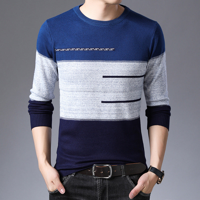 Fall New Men's Sweater Fashion Slim Fit