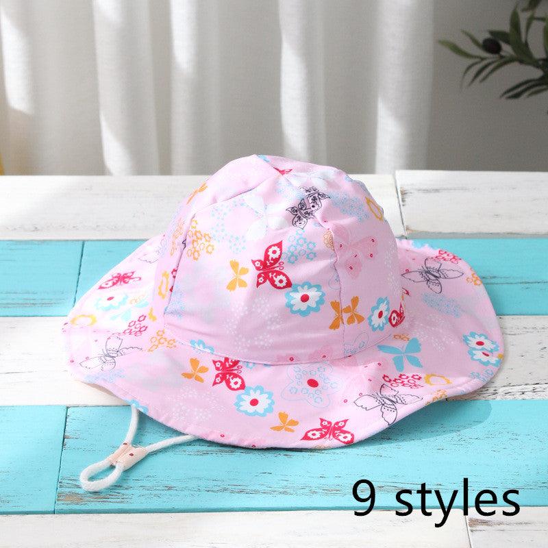 Spring And Autumn Children's Fisherman Hat Boys And Girls Print Basin Hat