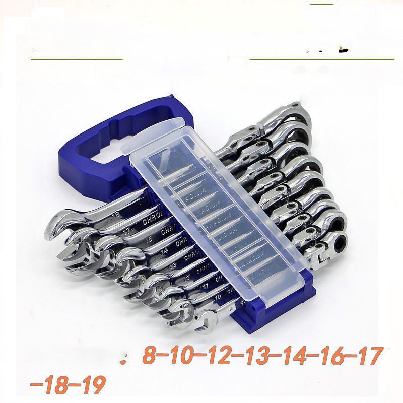 Petpig Car Wrenches Set Ratchet Key SeSpanners Tools Set Universal Wrench Car Repair Flexible Head Ratcheting Wrench