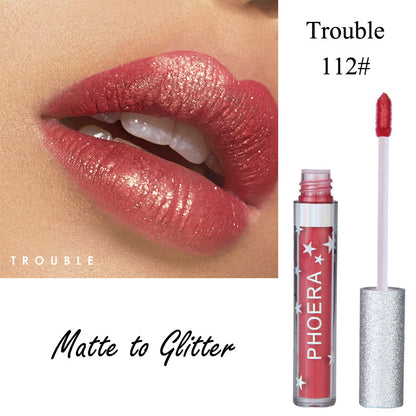 Moisturizing Candy Color Lip Gloss Waterproof Glitter Liquid Lipstick Long Lasting Makeup Lipstick