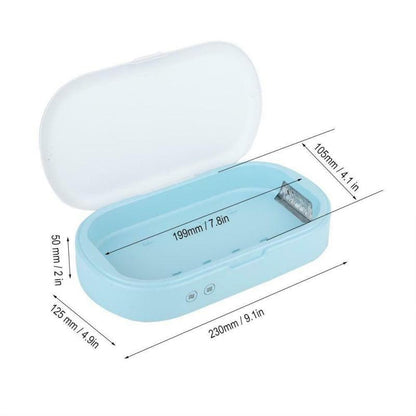 New 5V Double UV Phone Sterilizer Box Jewelry Phones Cleaner Personal Sanitizer Disinfection Box with Aromatherapy