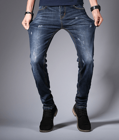 Fall 2021 New Jeans Men\'s Korean Edition Fashion Slim Bottom Pants Young Students Elastic Black Pants