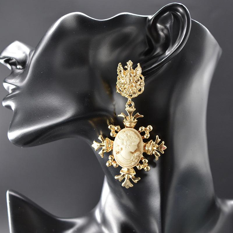 Vintage Baroque Court Earrings For Women