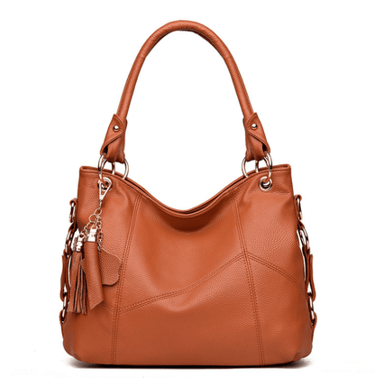 PU Leather Tassel Soft Leather Shoulder Bag