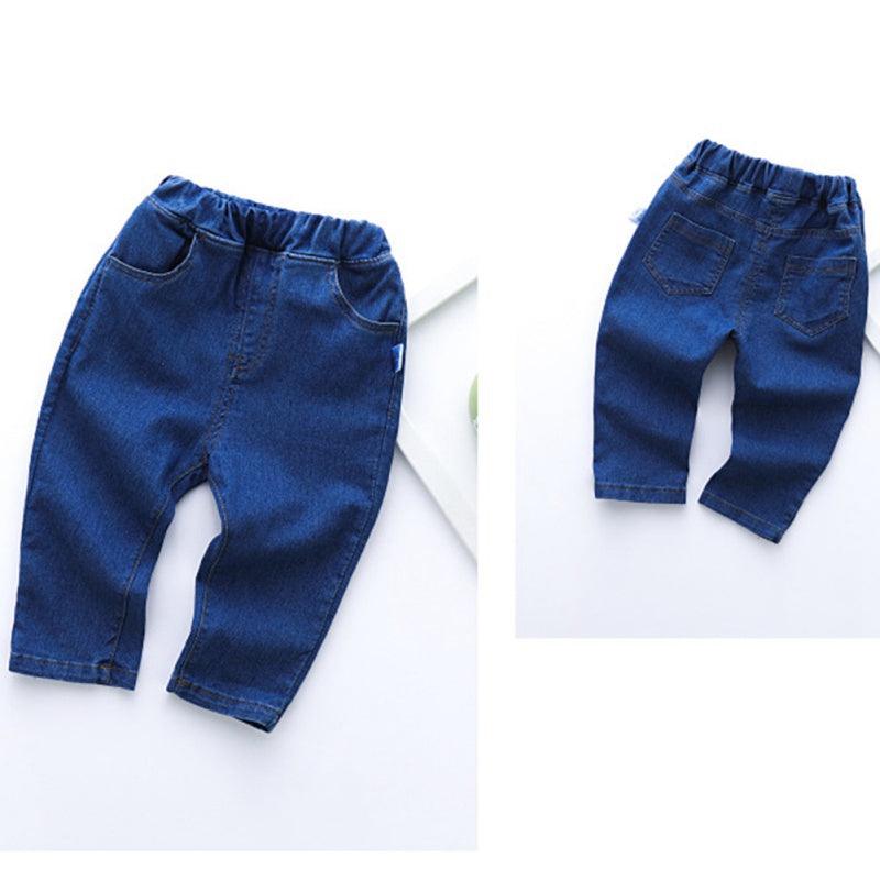 Children's casual straight jeans