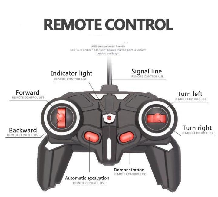 Remote control excavator