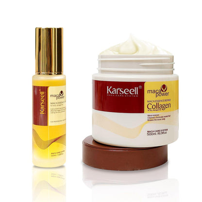 Karseell Collagen Hair Treatment Deep Repalr Conditioner For All Hair Types  Karseell Argan Oil Hair Serum For Dry Damaged Hair