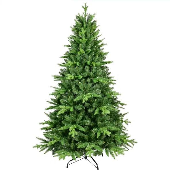 5FT PE PVC Mixed Automatic Christmas Tree With Lights Xmas Decoration Light Up Holiday Season