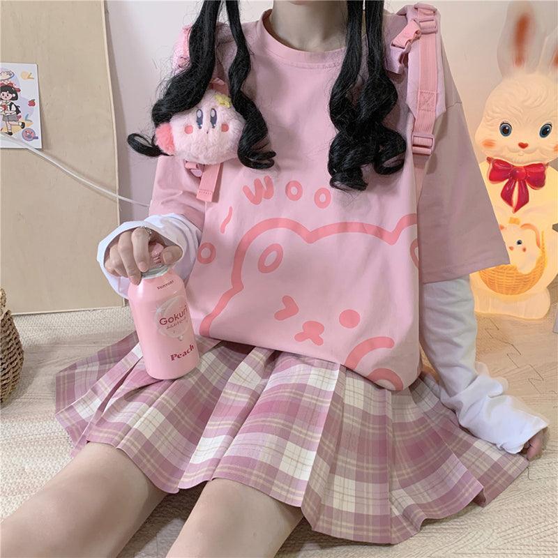 Girls Summer Uniform Short Skirt Suit