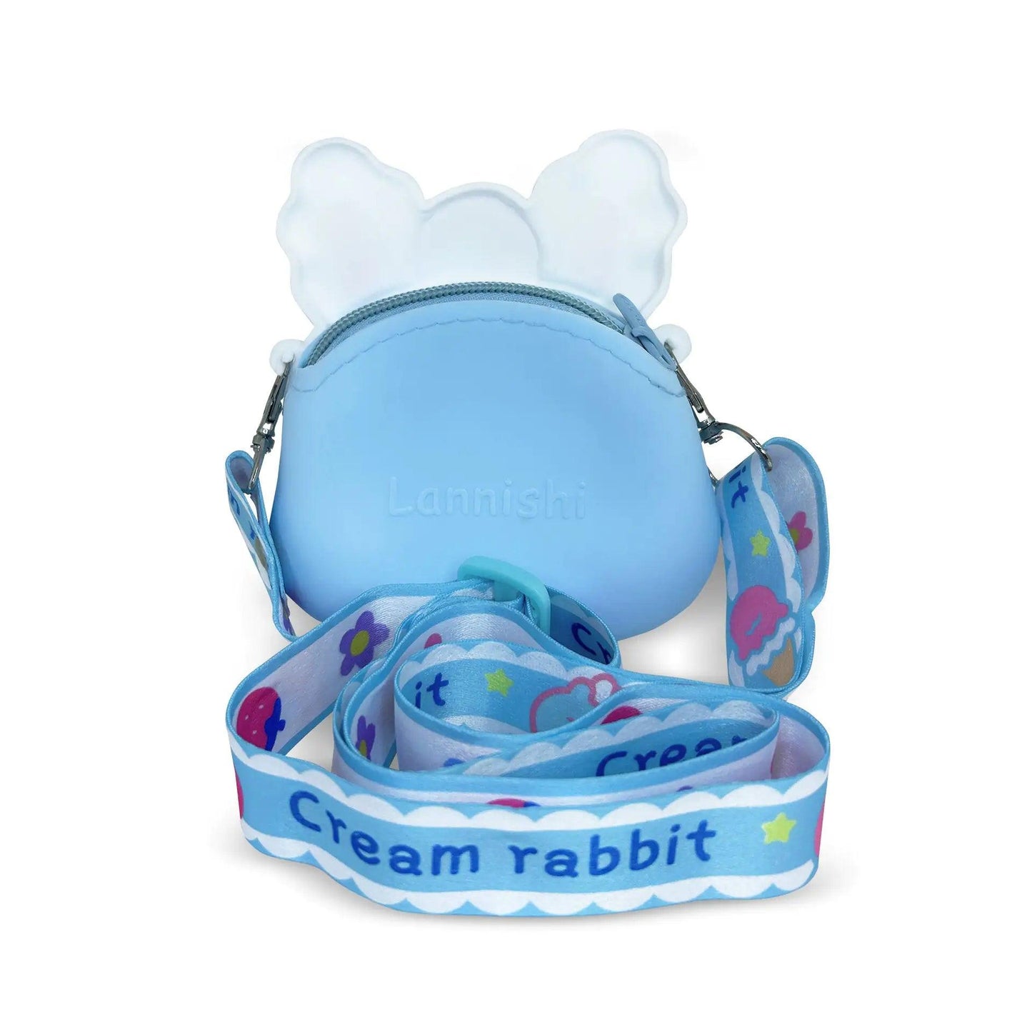 Ogi Mogi Toys Blue Bunny Colorful Round Shoulder Bag