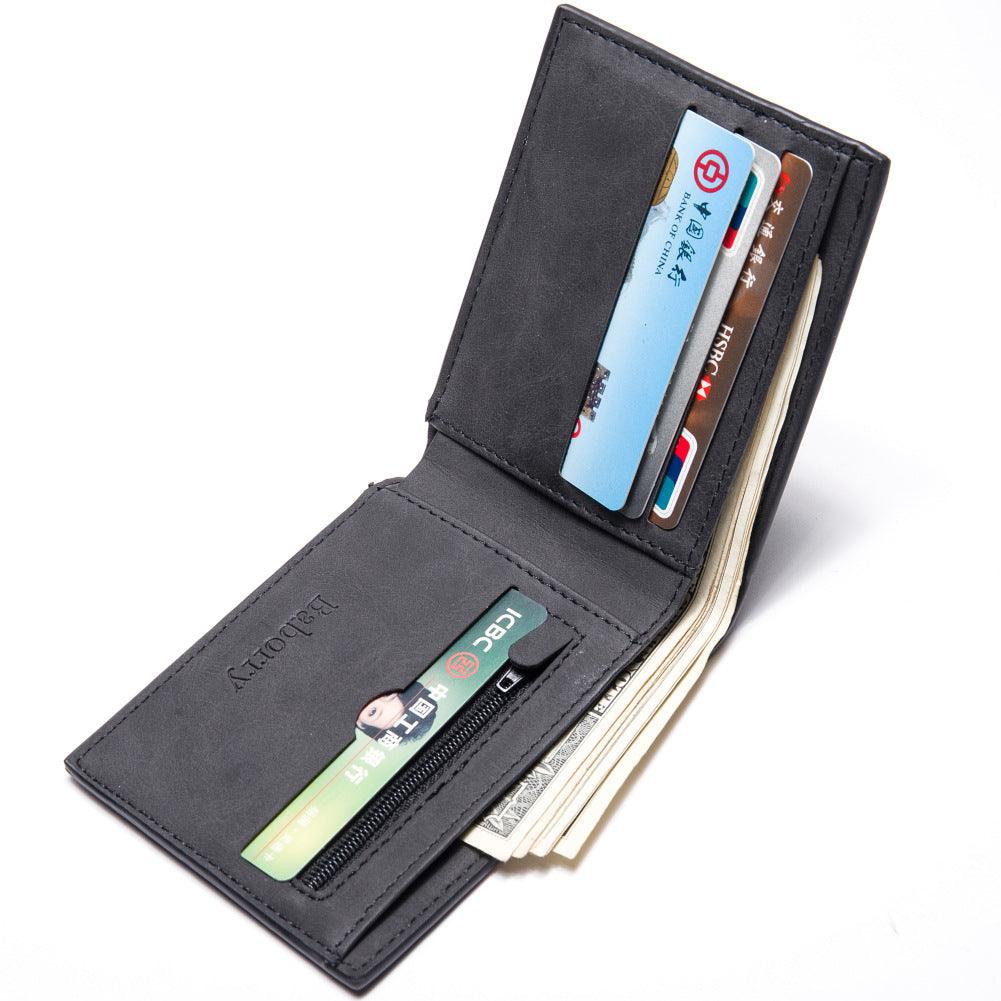 Fashion 2021 Men Wallets Mens Wallet with Coin Bag Zipper Small Money Purses New Design Dollar Slim Purse Money Clip Wallet