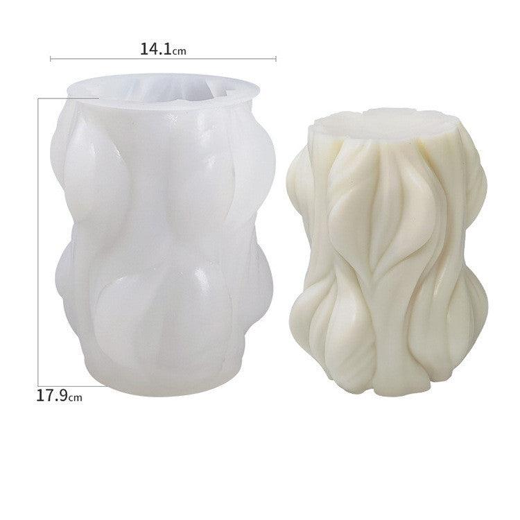 Spiral Cylinder Scented Candle Silicone Mold DIY