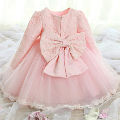 Lace princess dress girls summer dress