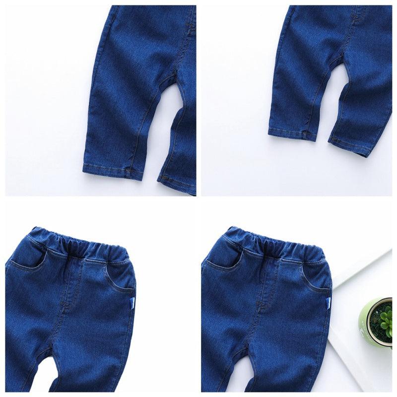 Children's casual straight jeans