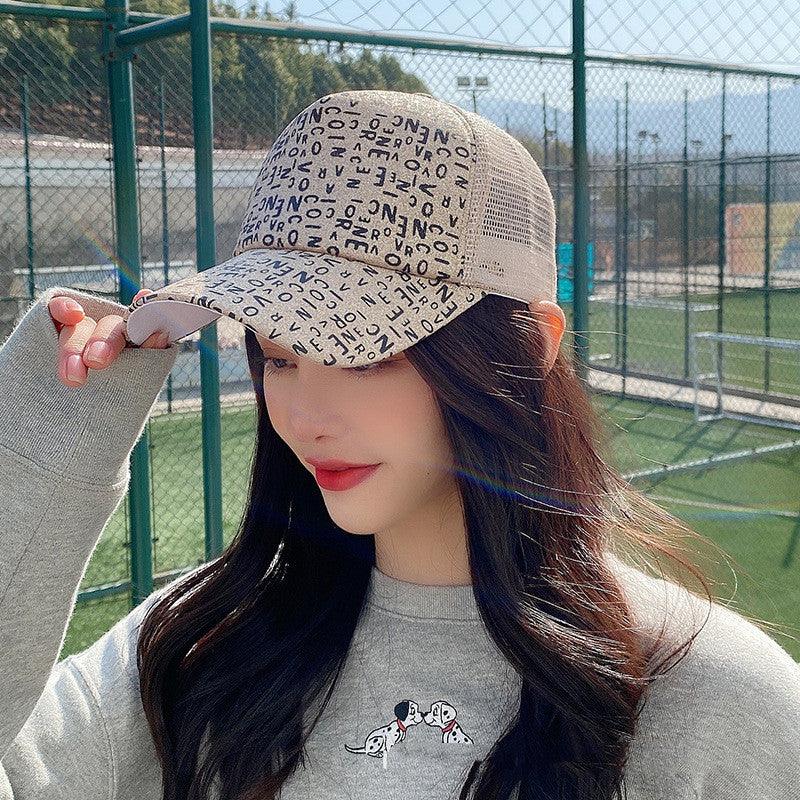 Women's All-match Sequin Shade Fashion Casual Baseball Hat