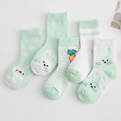 Cotton breathable male and female baby socks