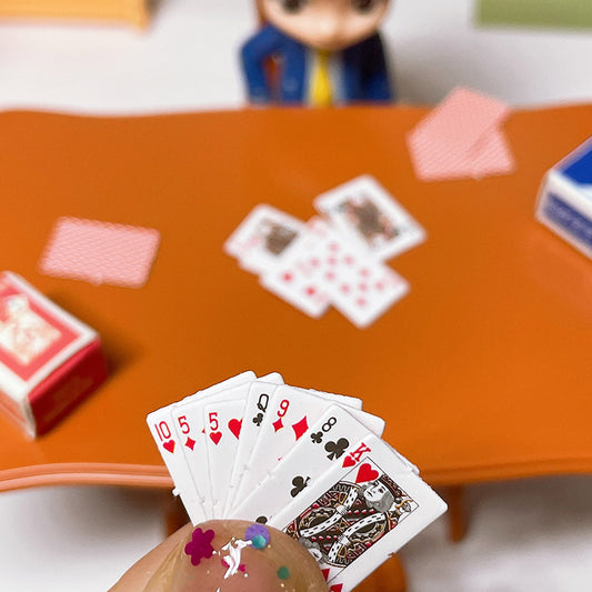 Mini Miniature Food Playing Poker Cards