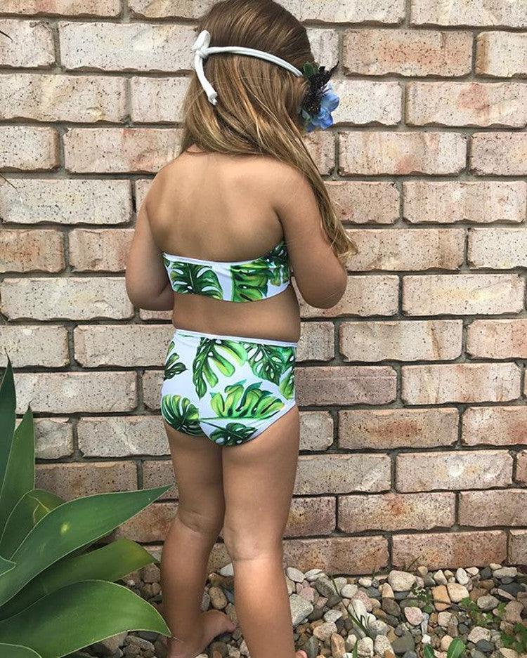 Baby Girls Swimsuit 2PCS Summer Kids Split Swimwear Girls Ki