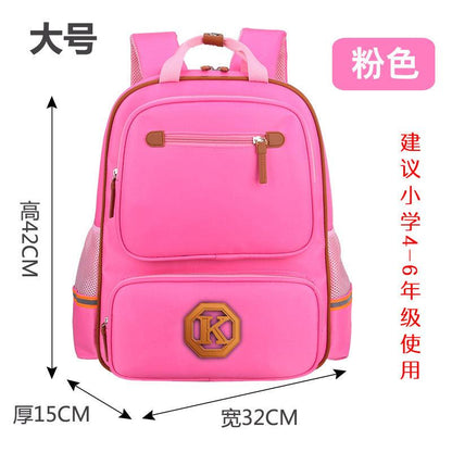 Children's schoolbags, schoolchildren, boys and girls, 1-3-4-6 grade English wind reducing children's backpacker