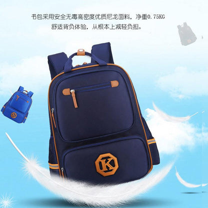 Children's schoolbags, schoolchildren, boys and girls, 1-3-4-6 grade English wind reducing children's backpacker