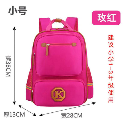 Children's schoolbags, schoolchildren, boys and girls, 1-3-4-6 grade English wind reducing children's backpacker