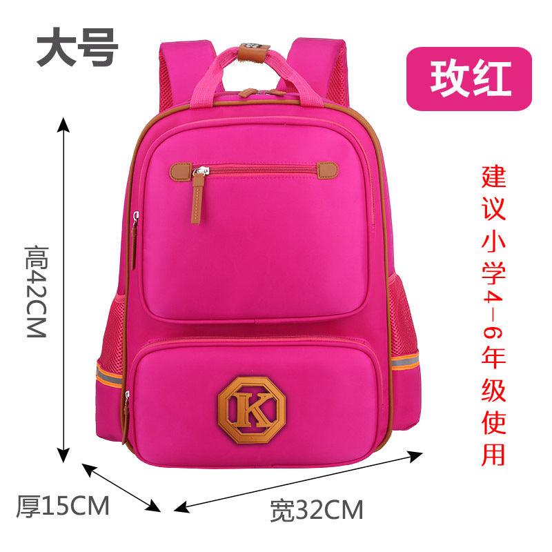 Children's schoolbags, schoolchildren, boys and girls, 1-3-4-6 grade English wind reducing children's backpacker