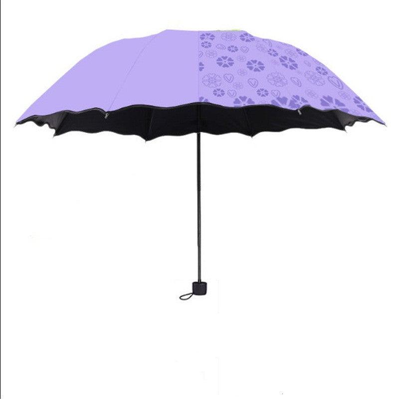 Rain Umbrella Female Folding Dual-Purpose Sun Umbrella