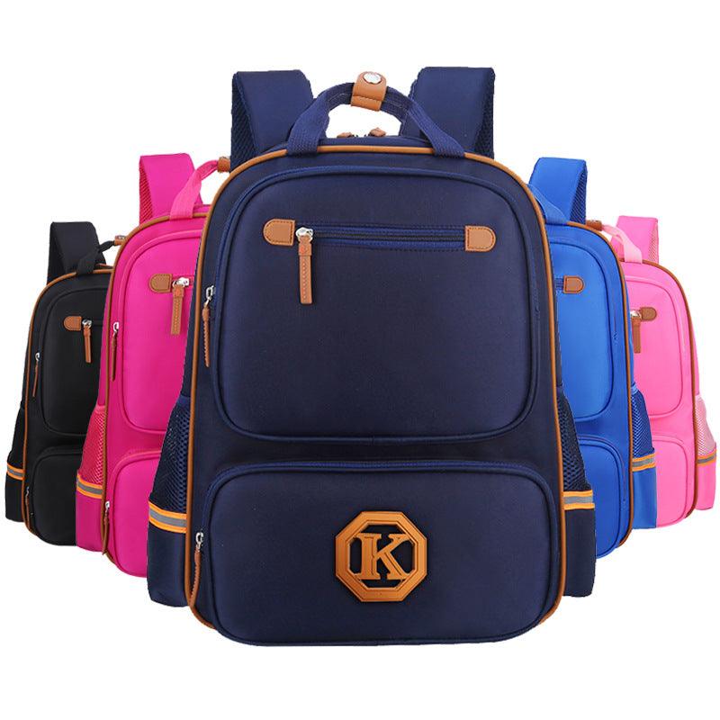 Children's schoolbags, schoolchildren, boys and girls, 1-3-4-6 grade English wind reducing children's backpacker