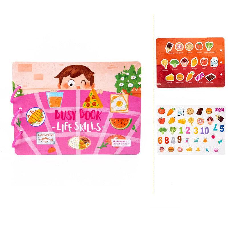 Children's Busy Book Educational Toys Repeated Paste