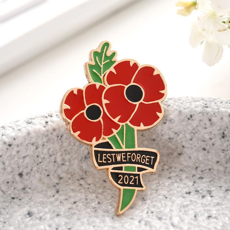 Veterans Lapel Clip Metal Brooch