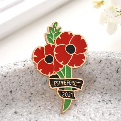 Veterans Lapel Clip Metal Brooch