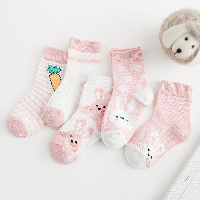 Cotton breathable male and female baby socks