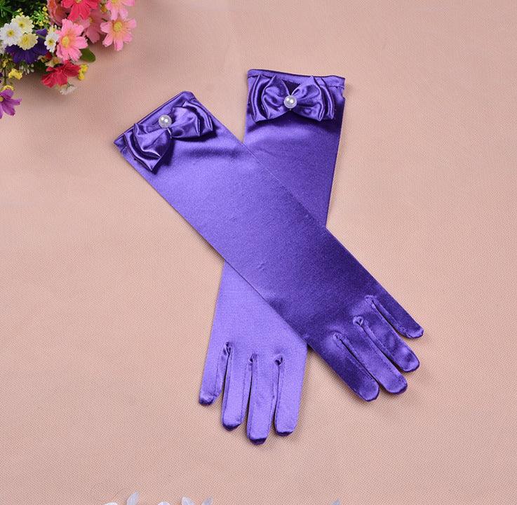 Mid Length Girls Wedding Gloves Accessories