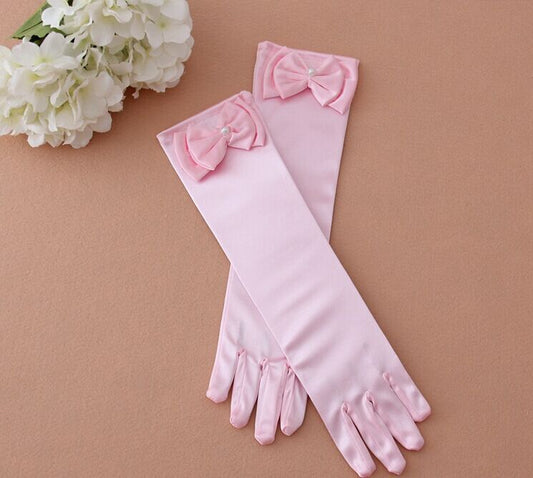 Mid Length Girls Wedding Gloves Accessories